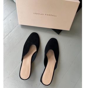 Loeffler randall lulu black mule